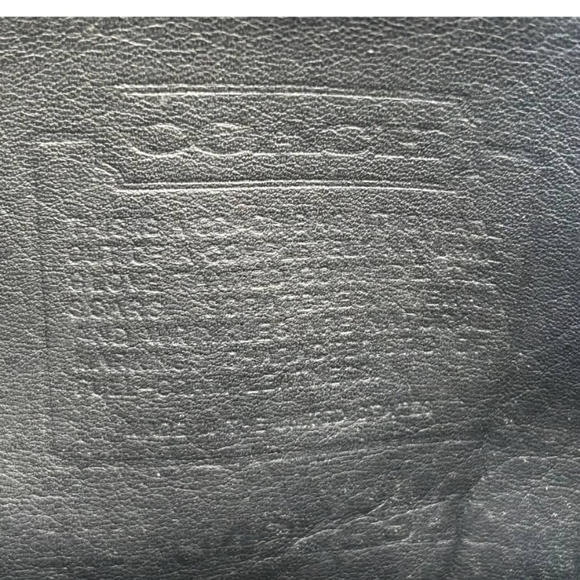 Vintage Coach Geometric Vista Crossbody/Shoulder Bag In Black Leather - Picture 12 of 15